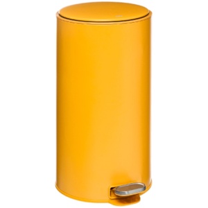 5Five Pedaalemmer - prullenbak 30l metaal delta geel