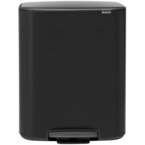 Brabantia Bo pedaalemmer 60 liter met kunststof binnenemmer - Matt Black