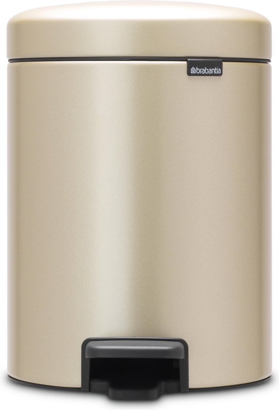 Brabantia NewIcon Prullenbak - 5 liter - Metallic Gold