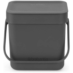 Brabantia Sort & Go afvalbakje 3 liter - Dark Grey
