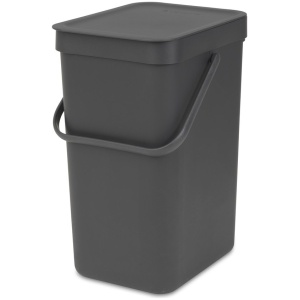Brabantia Sort & Go Prullenbak - 12 liter - Dark Grey