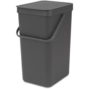 Brabantia Sort & Go Prullenbak - 16 liter - Dark Grey