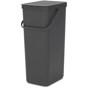 Brabantia Sort & Go Prullenbak - 40 l - Dark Grey