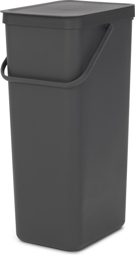 Brabantia Sort & Go Prullenbak - 40 l - Dark Grey