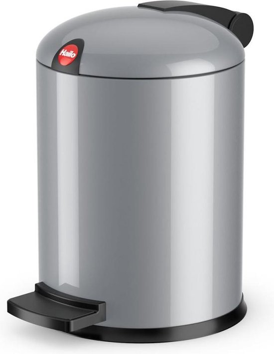 Hailo Design Multi-Box Duo Prullenbak - 4 l - maat S - Zilver