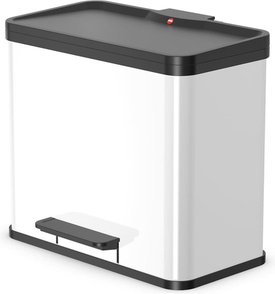 Hailo Öko Duo Plus L Prullenbak - 17L + 9L - Zwart
