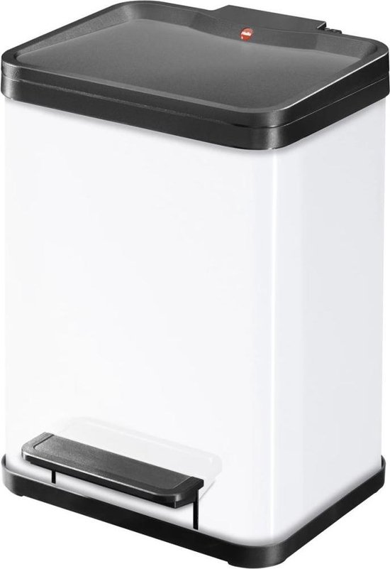 Hailo Öko Duo Plus Prullenbak - 2 x 9 l - Wit