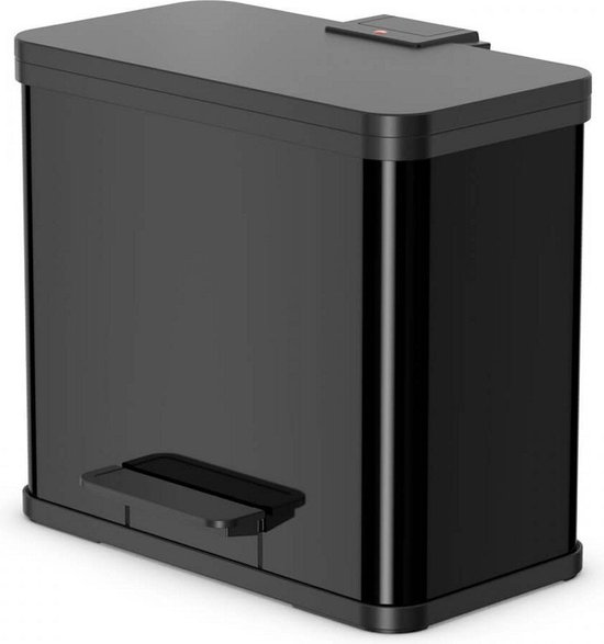 Hailo Öko Trio Plus Prullenbak - 3 x 9L - Zwart
