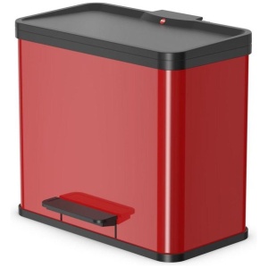 Hailo Oko Duo Plus Prullenbak - 30 l - Rood