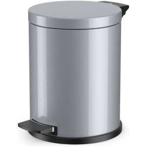 Hailo Pedaalemmer met gegalvaniseerde binnenemmer Solid M 12 L zilver