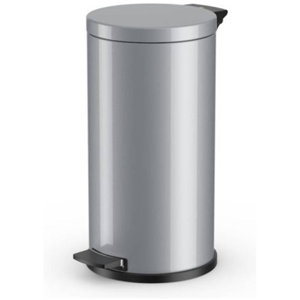 Hailo Pedaalemmer Solid L - 18 liter - Zilver