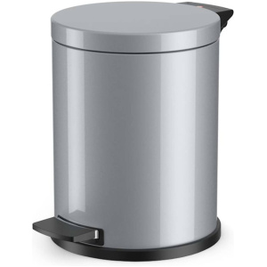 Hailo Pedaalemmer Solid M 12 L zilverkleurig