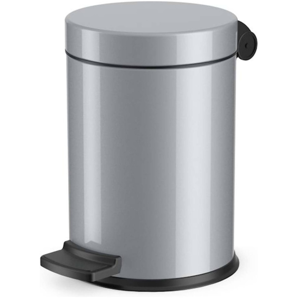 Hailo Pedaalemmer Solid S 3 L zilverkleurig