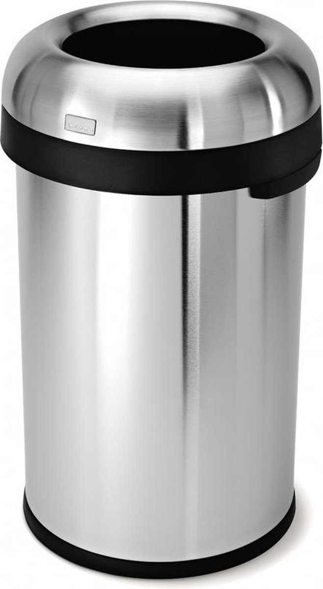 Afvalemmer Bullet Open Top RVS, 80 liter - Simplehuman