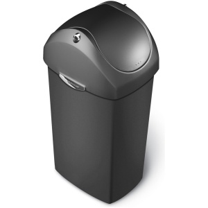 Afvalemmer Kunststof Swing grijs, 60 l - Simplehuman