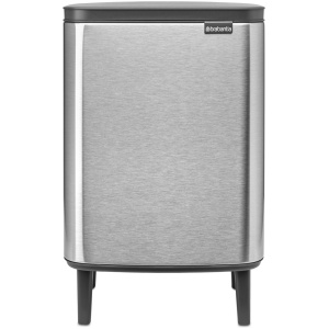 Brabantia Bo Hi Prullenbak - 12 liter - Matt Steel Fingerprint Proof