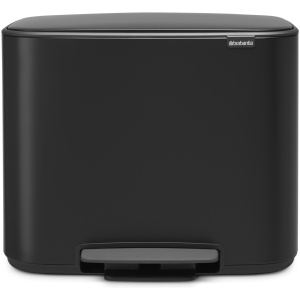 Brabantia Bo Prullenbak - 11 + 23 liter - Afvalscheiding - Matt Black