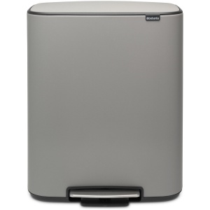 Brabantia Bo Prullenbak - 60 liter - Mineral Concrete Grey