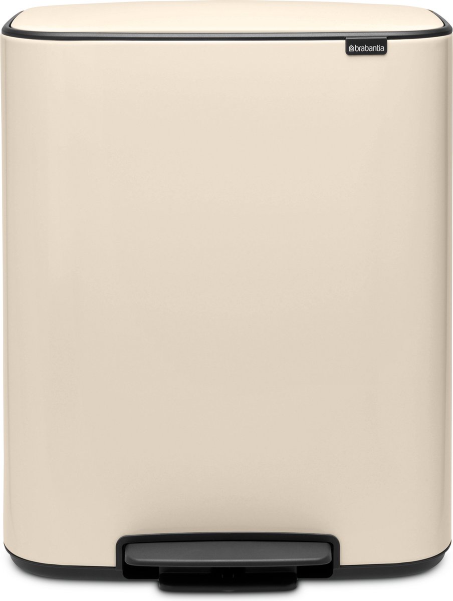Brabantia Bo Prullenbak - 60 liter - Soft Beige