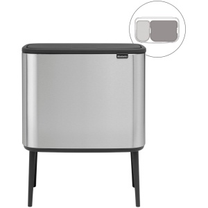 Brabantia Bo Touch Bin Prullenbak - 11 + 23 liter - Afvalscheiding - Matt Steel Fingerprint Proof