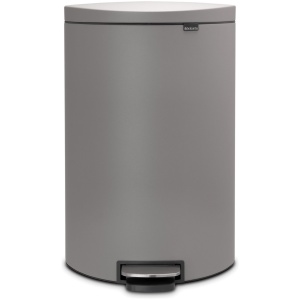 Brabantia Flatback+ Sense of Luxury Prullenbak - 40 l - Mineral Concrete Grey