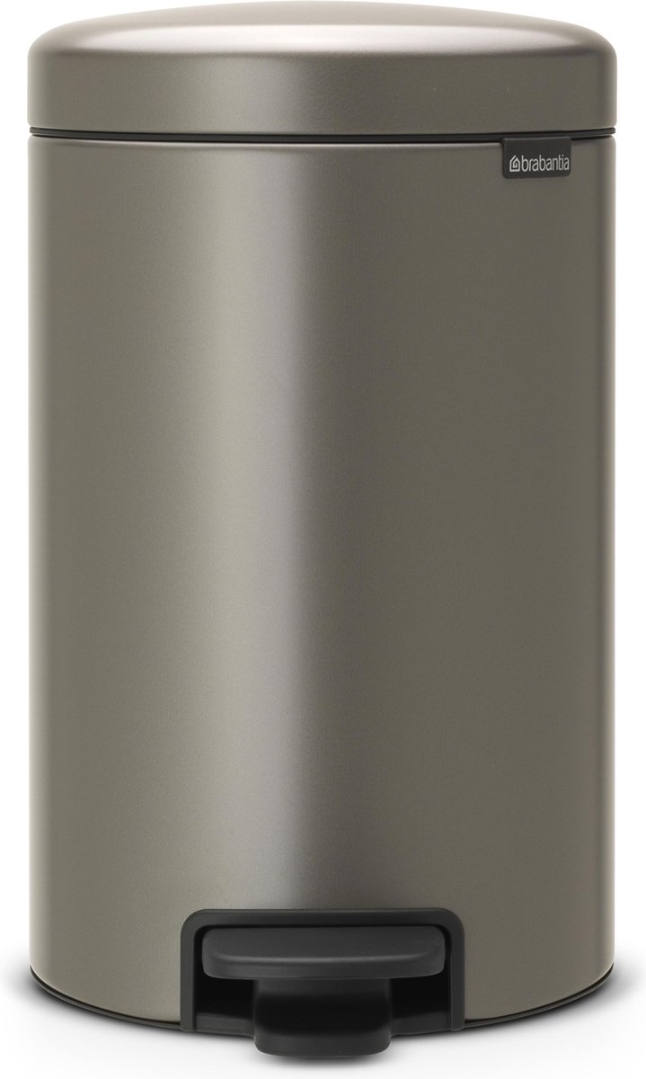 Brabantia NewIcon Prullenbak - 12 liter - Platinum