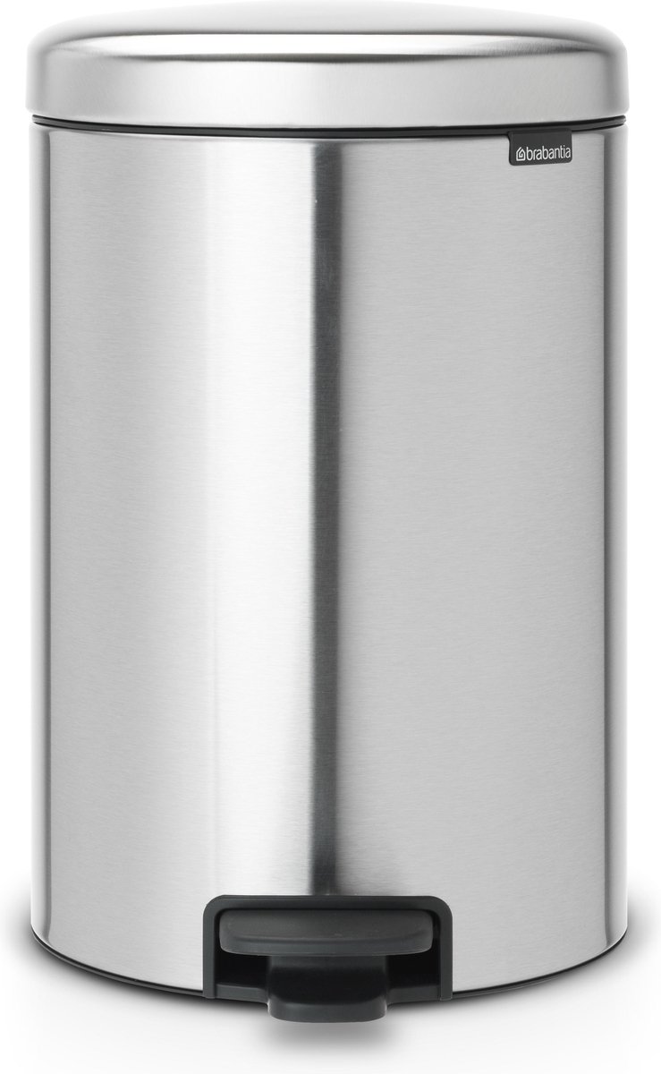 Brabantia NewIcon Prullenbak - 20 liter - Matt Steel Fingerprint Proof