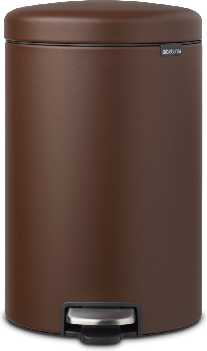 Brabantia NewIcon Prullenbak - 20 liter - Mineral Cosy Brown