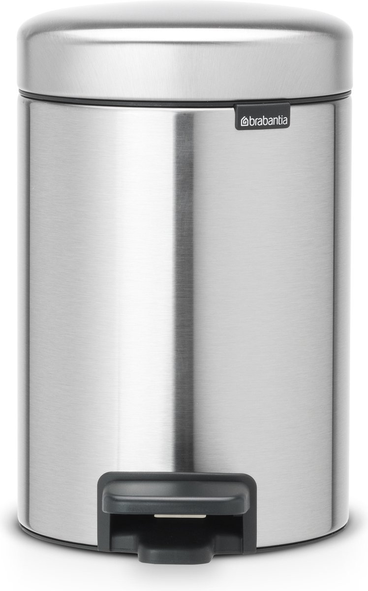 Brabantia NewIcon Prullenbak - 3 liter - Matt Steel Fingerprint Proof
