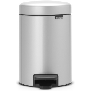 Brabantia NewIcon Prullenbak - 3 liter - Metallic Grey