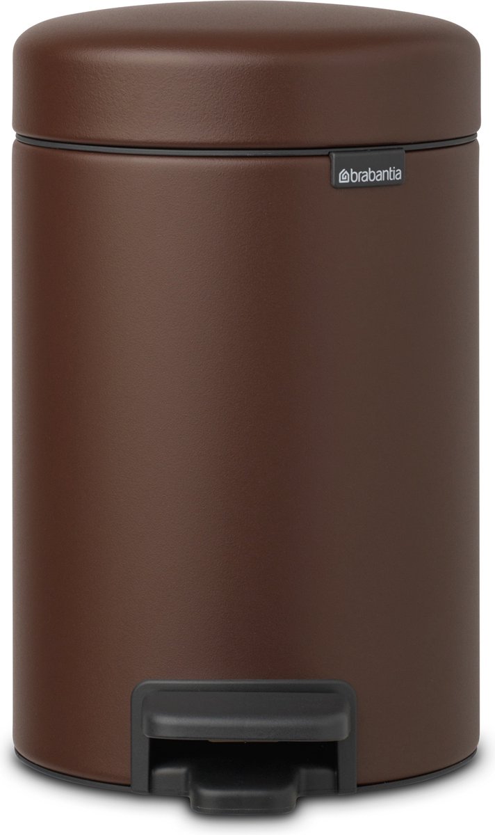 Brabantia NewIcon Prullenbak - 3 liter - Mineral Cosy Brown