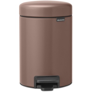 Brabantia NewIcon Prullenbak - 3 liter - Satin Taupe