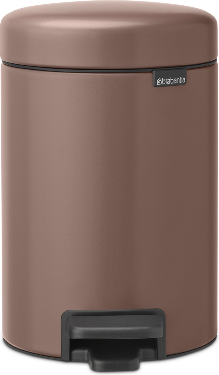 Brabantia NewIcon Prullenbak - 3 liter - Satin Taupe