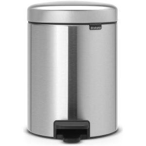 Brabantia NewIcon Prullenbak - 5 liter - Matt Steel