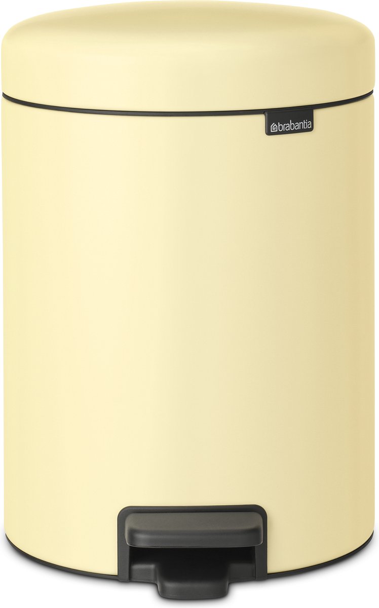 Brabantia NewIcon Prullenbak - 5 liter - Mellow Yellow