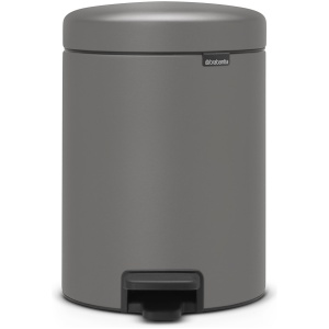 Brabantia NewIcon Prullenbak - 5 liter - Mineral Concrete Grey