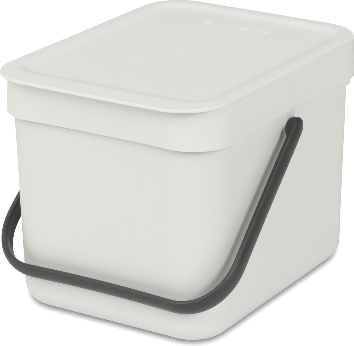 Brabantia Sort & Go Prullenbak - 6 liter - Light Grey