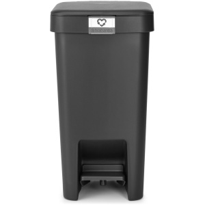 Brabantia StepUp Prullenbak - Pedaalemmer - 10 liter - Dark Grey