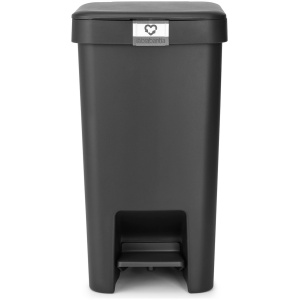 Brabantia StepUp Prullenbak - Pedaalemmer - 16 liter - Dark Grey