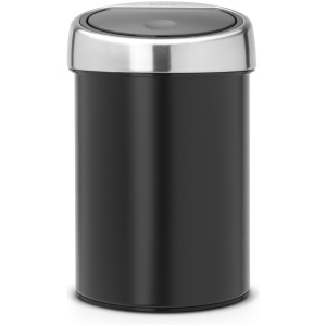 Brabantia Touch Bin Prullenbak - 3 liter - Matt Black / Matt Steel deksel