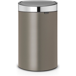 Brabantia Touch Bin Prullenbak - 40 liter - Platinum/Matt Steel deksel