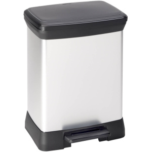 Curver Decobin Prullenbak - 30L - Metallic