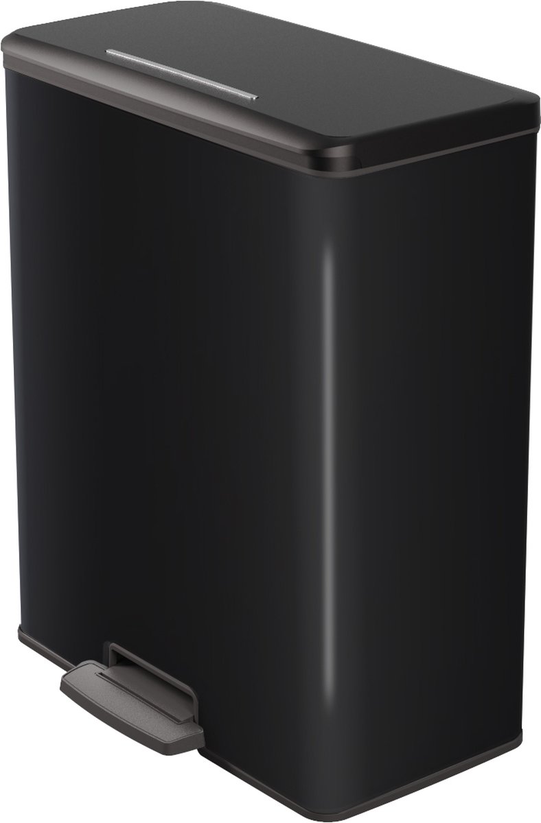 Curver Decobin Prullenbak - 65L - Rechthoekig - Zwart