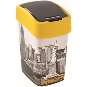 Curver Flip Bin -Prullenbak van 25 L -Foto van New York