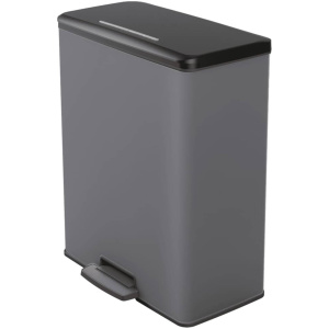 Curver Pedaalemmer Deco duo 26+26 L koelgrijs