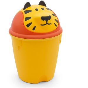 Curver - Prullenbak voor kinderen - Tijger / Geel kleur
