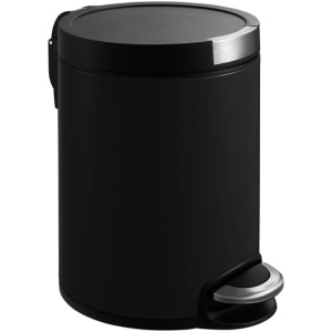 EKO Artistic Prullenbak 5 Liter - Matzwart