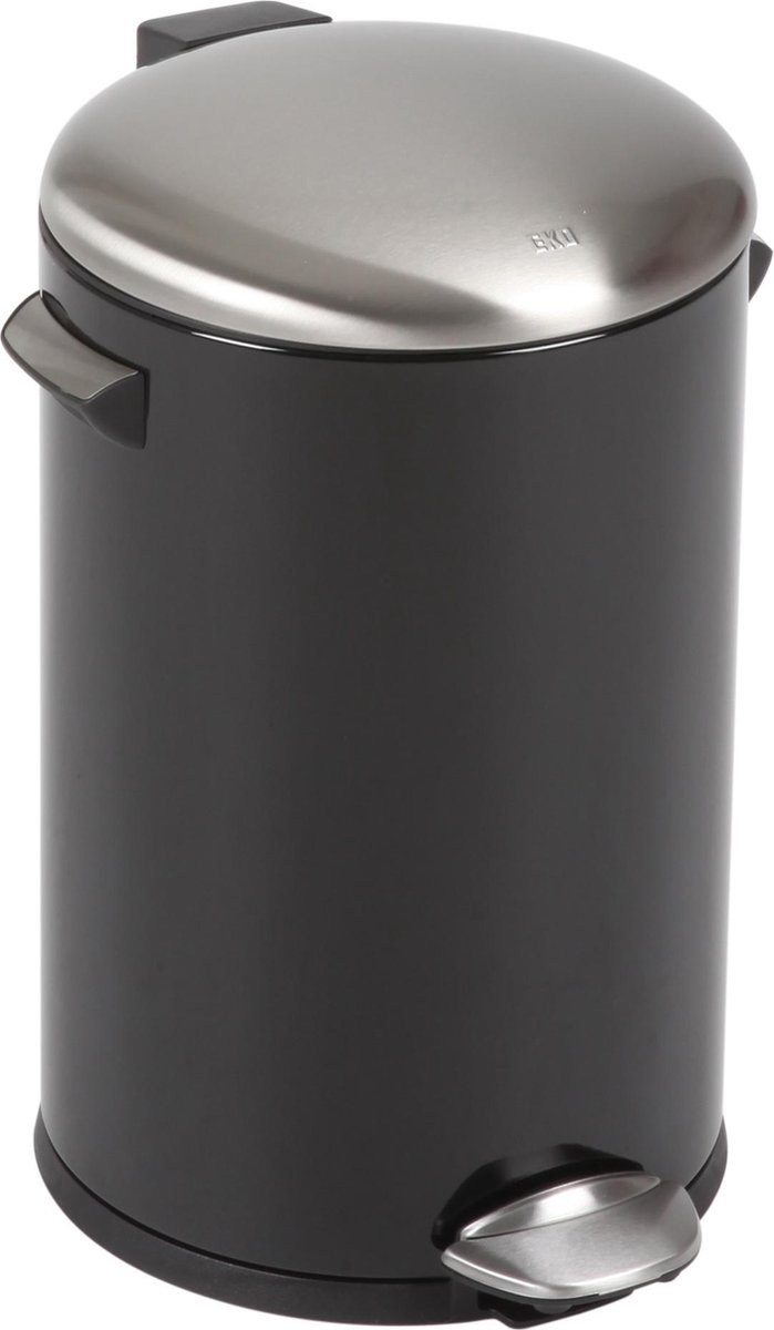 EKO Belle Deluxe Prullenbak - 12 l - Mat Zwart