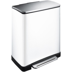 EKO E-Cube Prullenbak - 28+18 l - Wit