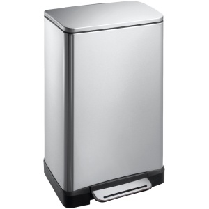 EKO E-Cube Prullenbak - 30 Liter - Mat RVS
